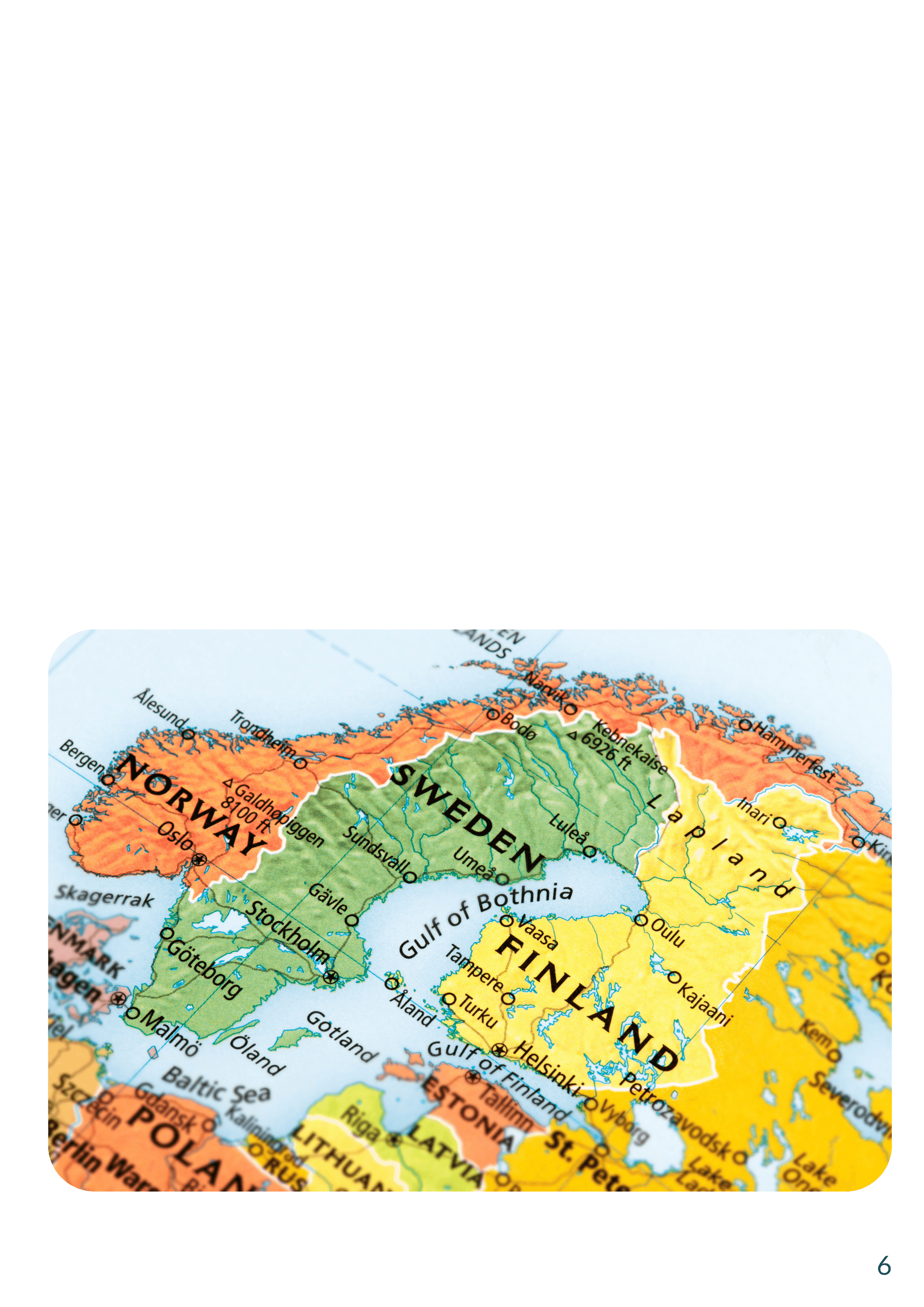 Karta över Norden — Sverige, Norge, Danmark och Finland, där Rewind är operativa